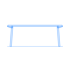 Furniture Dining Tables Blu Dot Branch Dining Table Outline Icon Svg Set, Free Vectors File